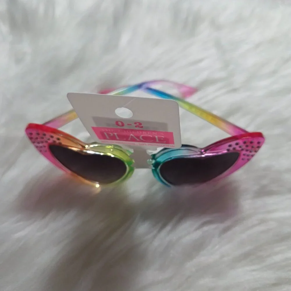 The Children's Place Rainbow Heart Sunglasses